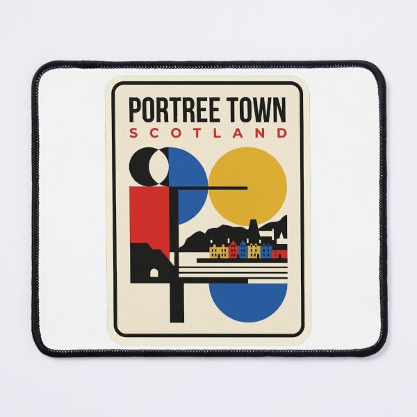 Item preview, Retro Portree Town Bauhaus Geometric Skyline designed and sold by k3rstman1.
