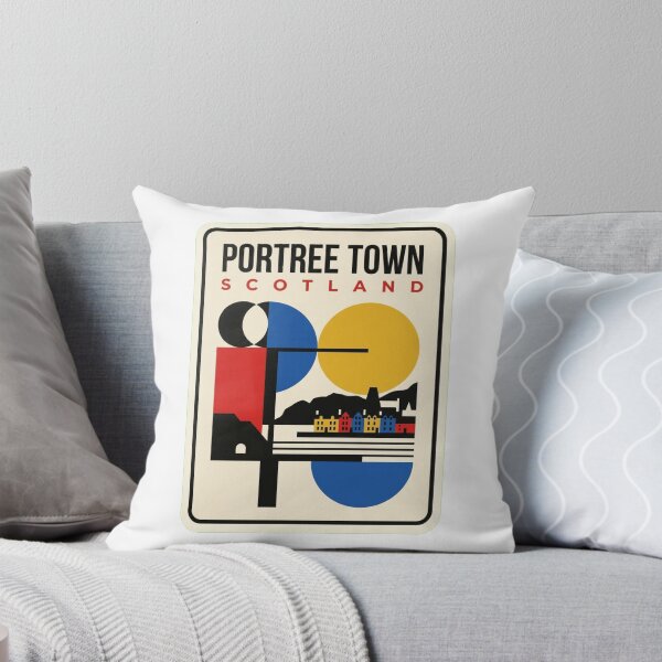 Item preview, Retro Portree Town Bauhaus Geometric Skyline designed and sold by k3rstman1.