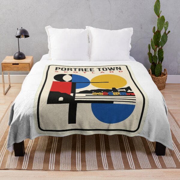 Item preview, Retro Portree Town Bauhaus Geometric Skyline designed and sold by k3rstman1.