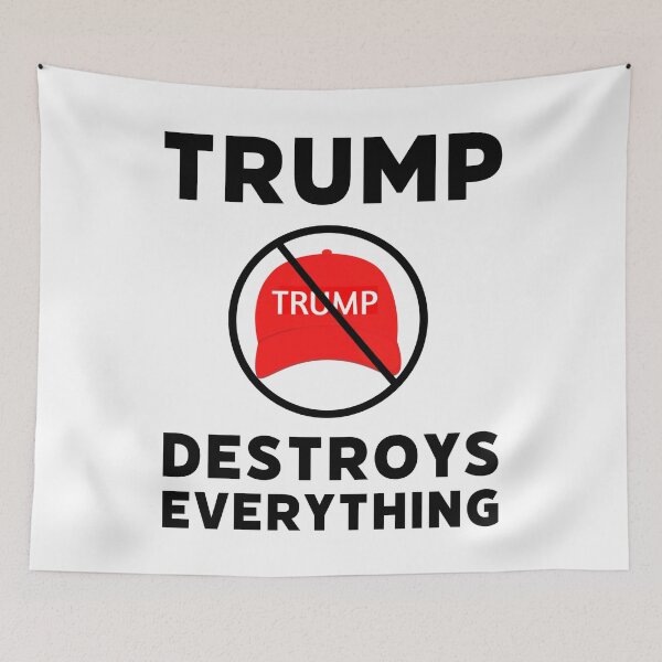 Item preview, Trump destroys everything designed and sold by Rachel the Artist .