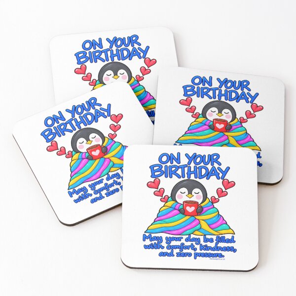 Item preview, Comfort, Kindness & Zero Pressure – Cosy Penguin Birthday designed and sold by newsuept25.art.