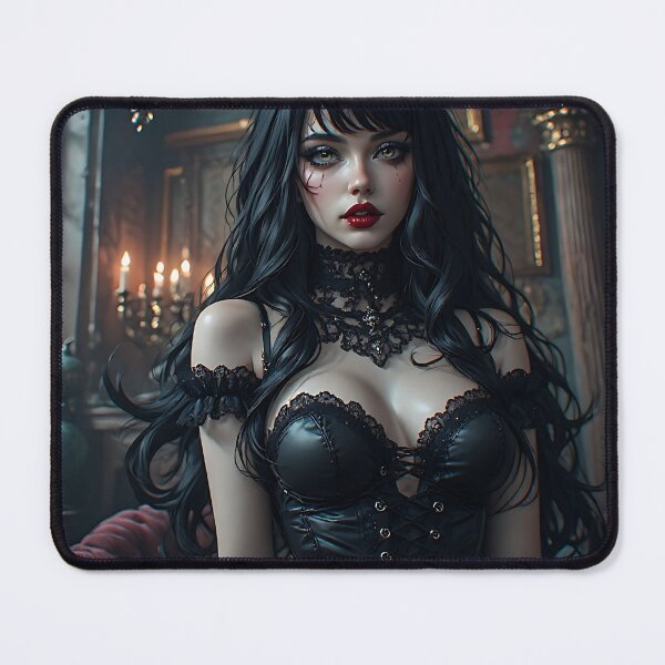Item preview, Hot Halloween Anime Babe Goth Mommy Waifu Woman designed and sold by Your New Fixation.