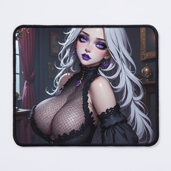 Item preview, Hot Halloween Anime Babe Goth Mommy Waifu Woman designed and sold by Your New Fixation.