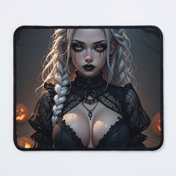 Item preview, Hot Halloween Anime Babe Goth Mommy Waifu Woman designed and sold by Your New Fixation.