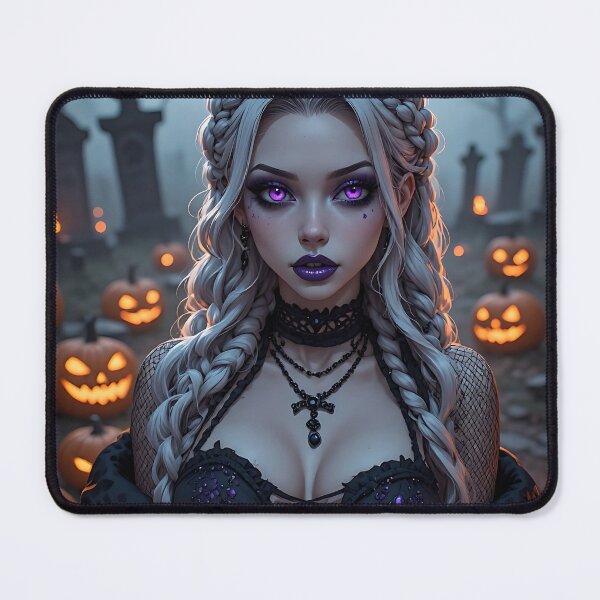 Item preview, Hot Halloween Anime Babe Goth Mommy Waifu Woman designed and sold by Your New Fixation.