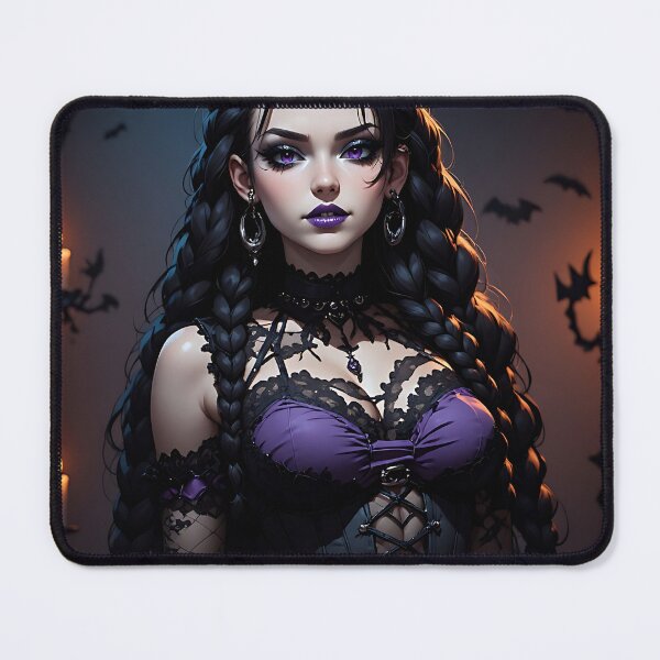 Item preview, Hot Halloween Anime Babe Goth Mommy Waifu Woman designed and sold by Your New Fixation.