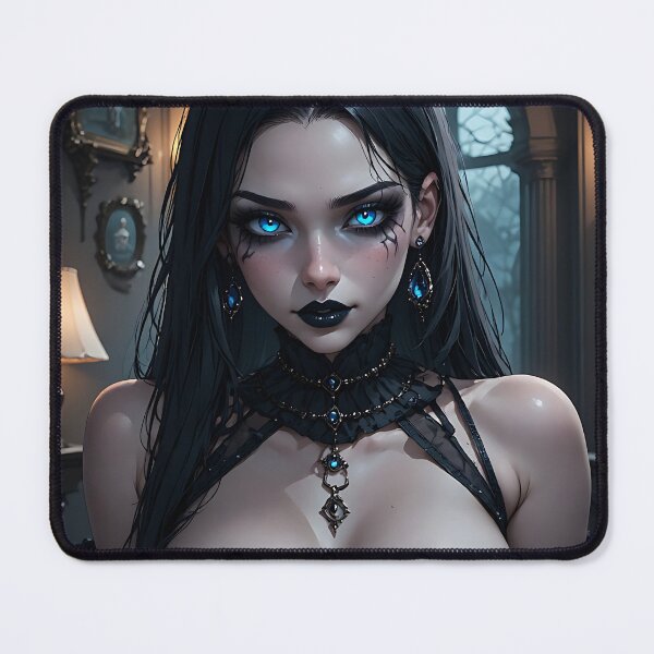 Item preview, Hot Halloween Anime Babe Goth Mommy Waifu Woman designed and sold by Your New Fixation.