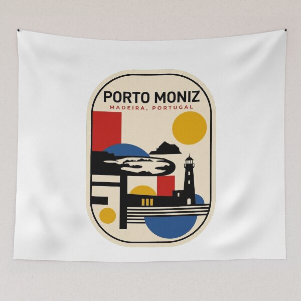 Item preview, Retro Porto Moniz Bauhaus Geometric Skyline designed and sold by k3rstman1.