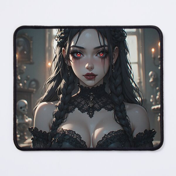Item preview, Hot Halloween Anime Babe Goth Mommy Waifu Woman designed and sold by Your New Fixation.