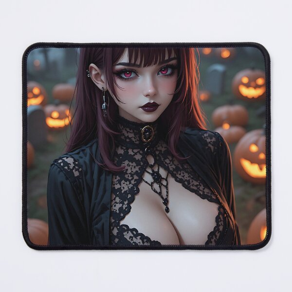 Item preview, Hot Halloween Anime Babe Goth Mommy Waifu Woman designed and sold by Your New Fixation.