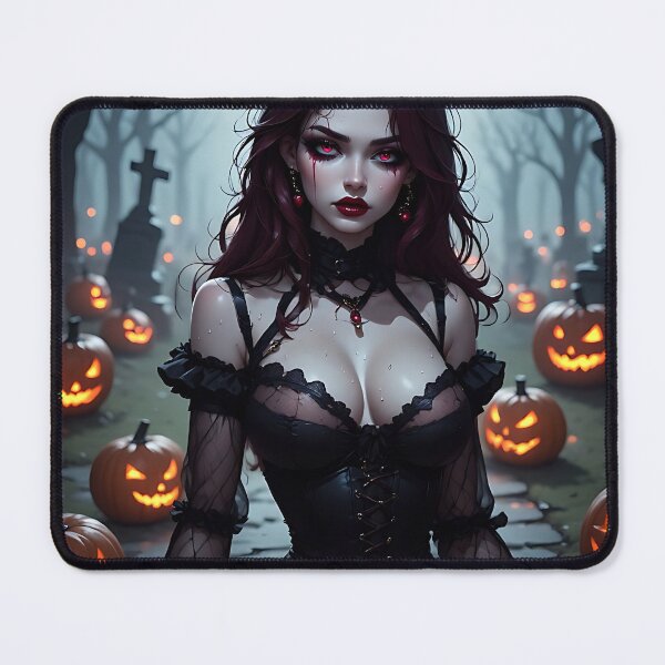 Item preview, Hot Halloween Anime Babe Goth Mommy Waifu Woman designed and sold by Your New Fixation.