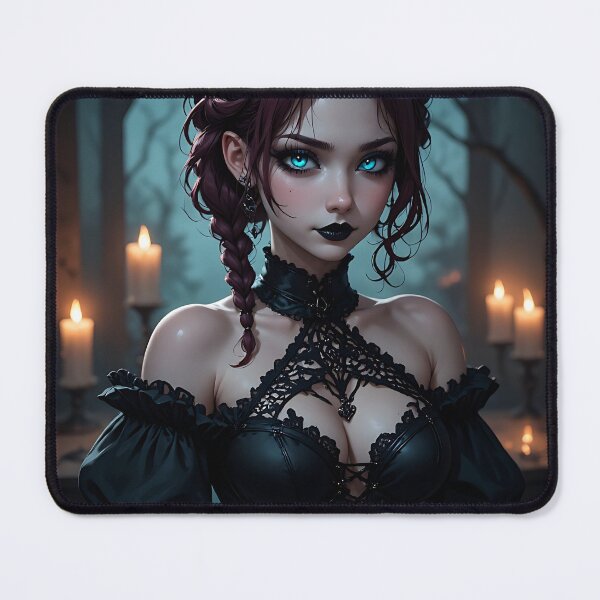 Item preview, Hot Halloween Anime Babe Goth Mommy Waifu Woman designed and sold by Your New Fixation.