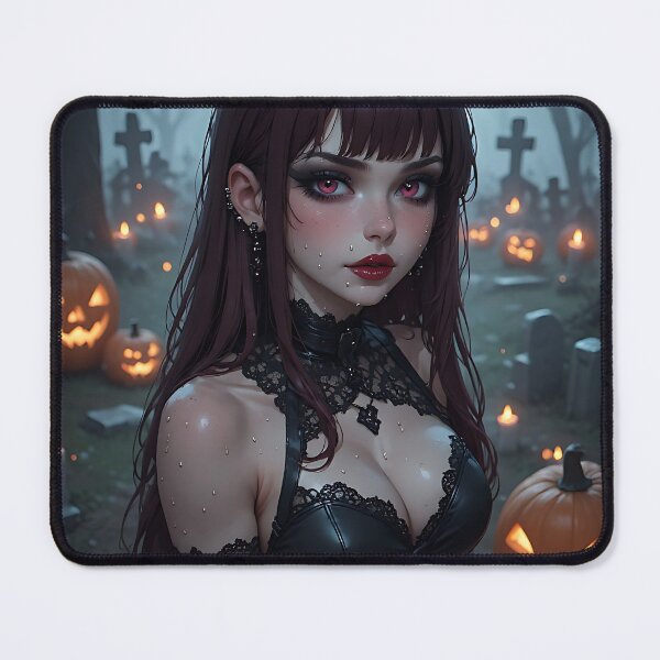 Item preview, Hot Halloween Anime Babe Goth Mommy Waifu Woman designed and sold by Your New Fixation.