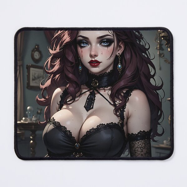 Item preview, Hot Halloween Anime Babe Goth Mommy Waifu Woman designed and sold by Your New Fixation.