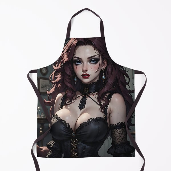Item preview, Hot Halloween Anime Babe Goth Mommy Waifu Woman designed and sold by Your New Fixation.