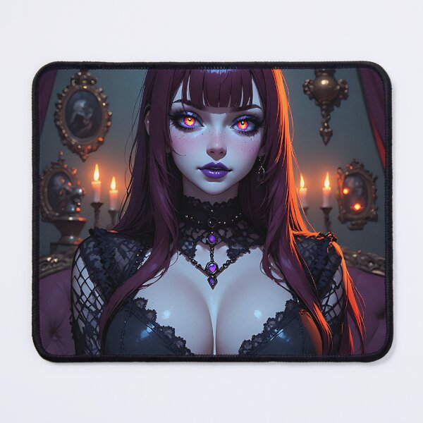 Item preview, Hot Halloween Anime Babe Goth Mommy Waifu Woman designed and sold by Your New Fixation.