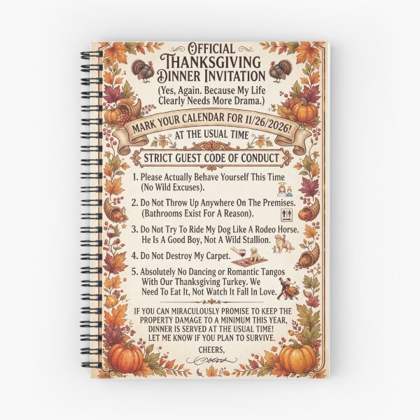 Item preview, Funny Thanksgiving Dinner Invitation designed and sold by LavIsInTheAir.