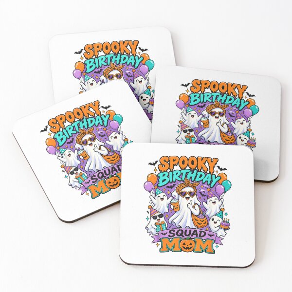 Item preview, Spooky Birthday Squad Mom Halloween Birthday Mom T-Shirt designed and sold by Serhotep.