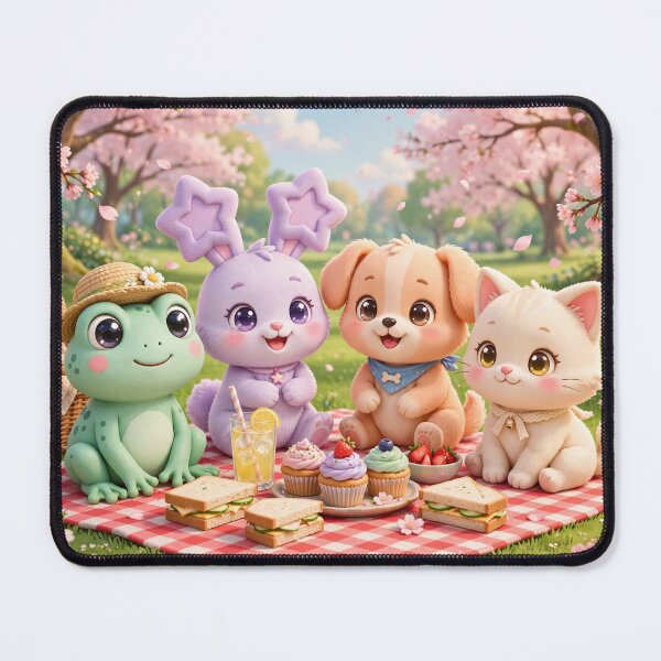 Item preview, Kawaii pets picnic designed and sold by PirateDee.