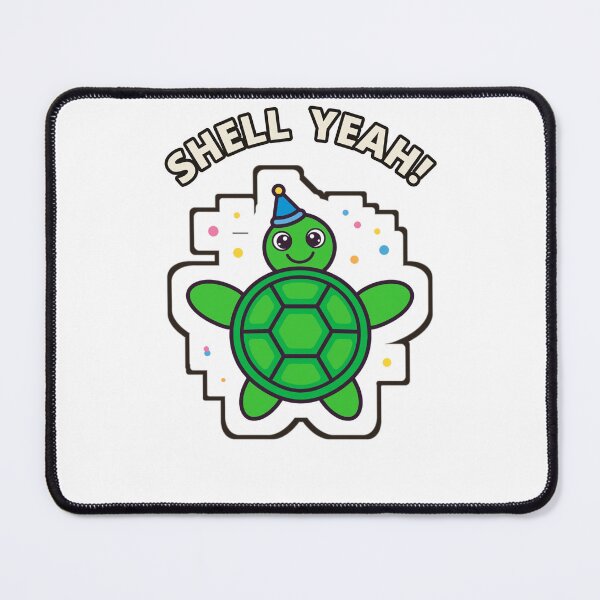 Item preview, Shell Yeah Party Turtle Sticker designed and sold by The Oakhaven Archive.
