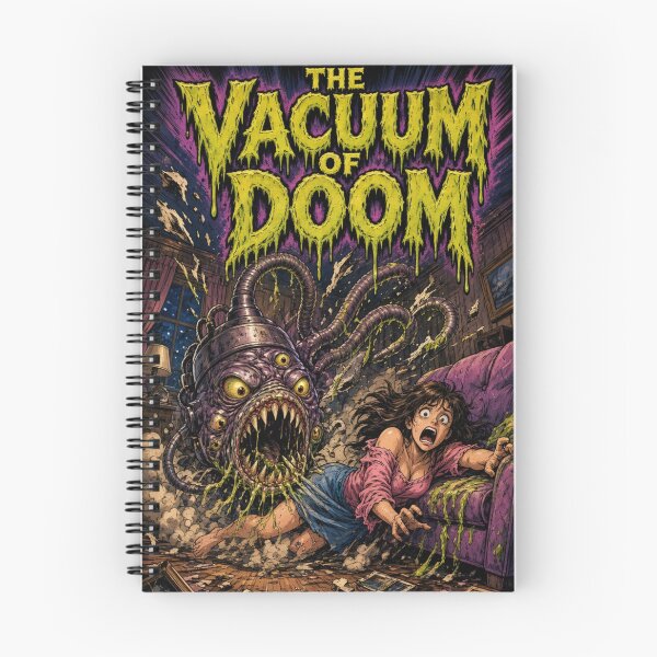 Item preview, Infernal Vacuum Cleaner Terror Retro Comic designed and sold by JonelleTshirts.