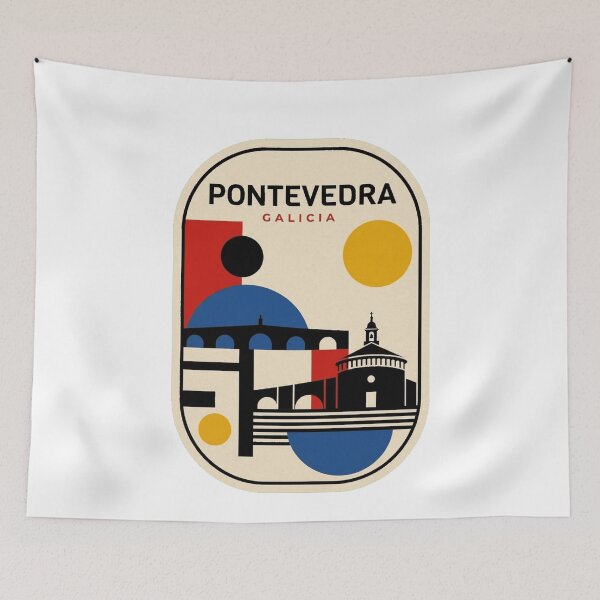 Item preview, Retro Pontevedra Bauhaus Geometric Skyline designed and sold by k3rstman1.
