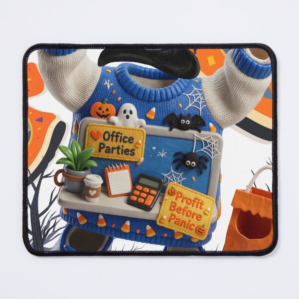 Item preview, 'Profit Before Panic' Halloween Office Swag :: Witchful Work Thinking designed and sold by Communication Optimists.