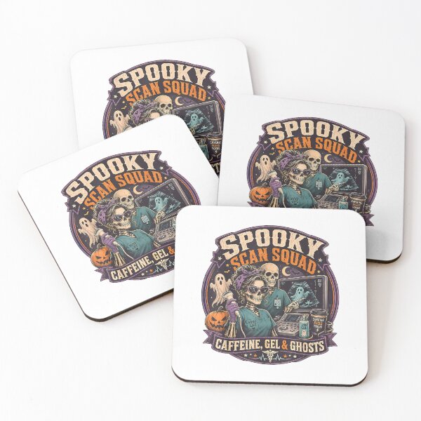 Item preview, Spooky Scan Squad Sonographer Skeleton Ultrasound Halloween T-Shirt designed and sold by Offhand.