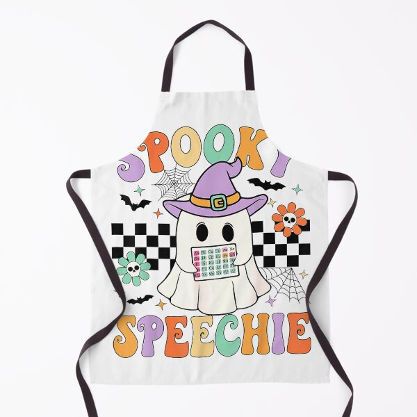 Item preview, Spooky Speechie Speech Therapy Halloween Retro SLP Halloween T-Shirt designed and sold by HugsPlusCoffee.