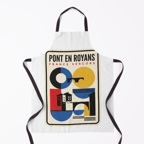 Item preview, Retro Pont En Royans Bauhaus Geometric Skyline designed and sold by k3rstman1.