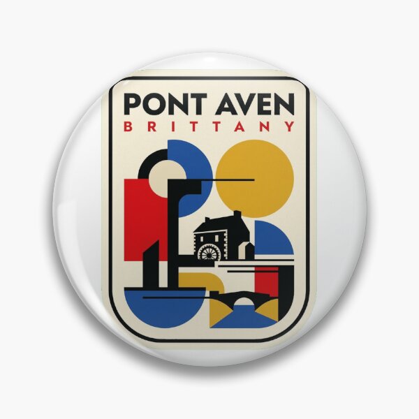 Item preview, Retro Pont Aven Bauhaus Geometric Skyline designed and sold by k3rstman1.