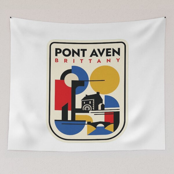 Item preview, Retro Pont Aven Bauhaus Geometric Skyline designed and sold by k3rstman1.