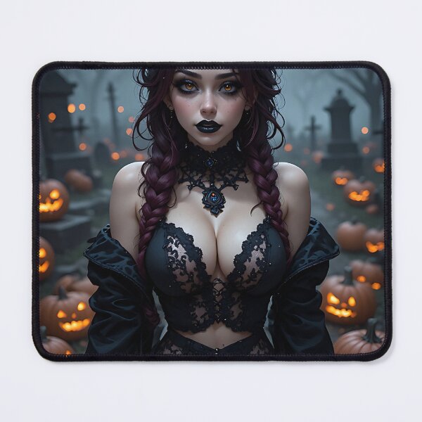 Item preview, Hot Halloween Anime Babe Goth Mommy Waifu Woman designed and sold by Your New Fixation.