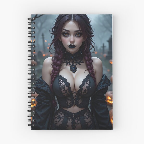 Item preview, Hot Halloween Anime Babe Goth Mommy Waifu Woman designed and sold by Your New Fixation.
