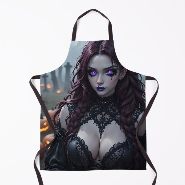 Item preview, Hot Halloween Anime Babe Goth Mommy Waifu Woman designed and sold by Your New Fixation.