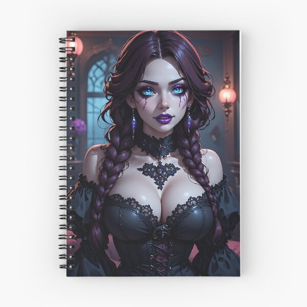 Item preview, Hot Halloween Anime Babe Goth Mommy Waifu Woman designed and sold by Your New Fixation.