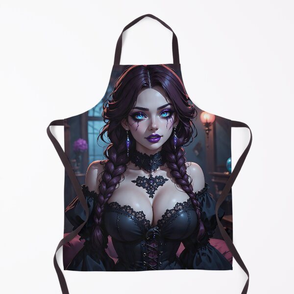 Item preview, Hot Halloween Anime Babe Goth Mommy Waifu Woman designed and sold by Your New Fixation.