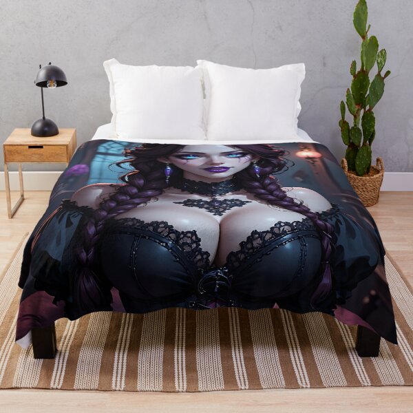 Item preview, Hot Halloween Anime Babe Goth Mommy Waifu Woman designed and sold by Your New Fixation.