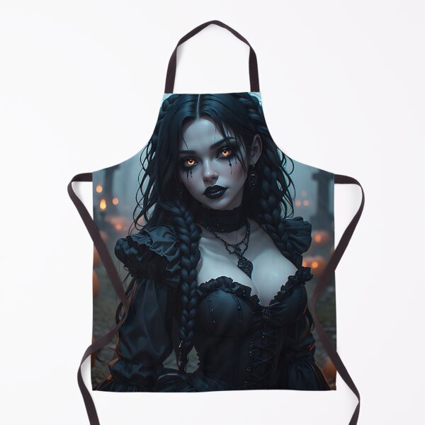 Item preview, Hot Halloween Anime Babe Goth Mommy Waifu Woman designed and sold by Your New Fixation.