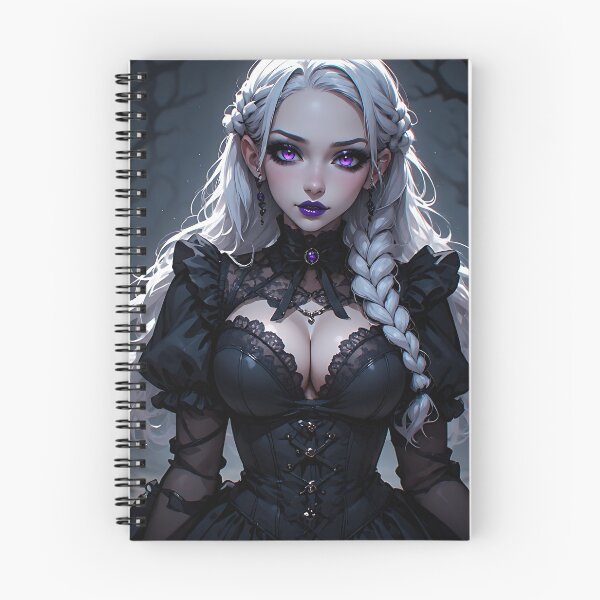 Item preview, Hot Halloween Anime Babe Goth Mommy Waifu Woman designed and sold by Your New Fixation.