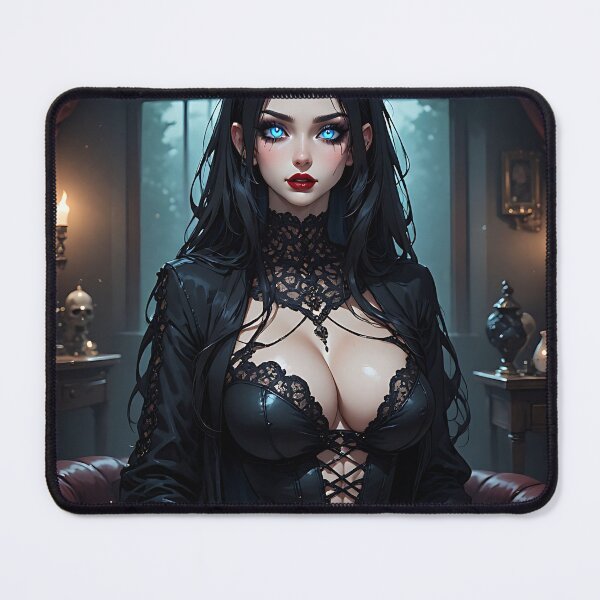 Item preview, Hot Halloween Anime Babe Goth Mommy Waifu Woman designed and sold by Your New Fixation.