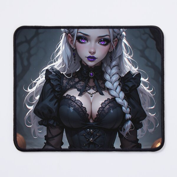 Item preview, Hot Halloween Anime Babe Goth Mommy Waifu Woman designed and sold by Your New Fixation.