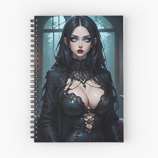 Item preview, Hot Halloween Anime Babe Goth Mommy Waifu Woman designed and sold by Your New Fixation.