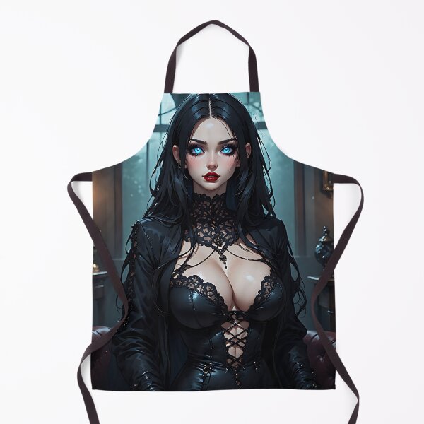 Item preview, Hot Halloween Anime Babe Goth Mommy Waifu Woman designed and sold by Your New Fixation.