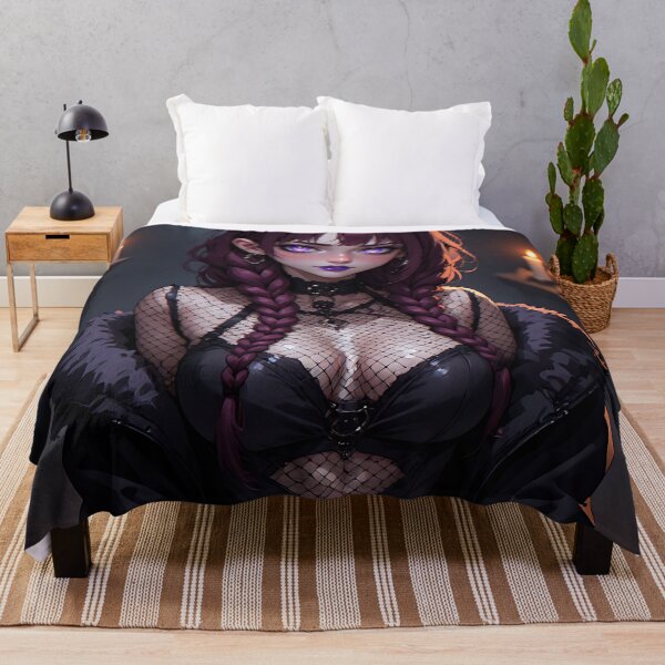 Item preview, Hot Halloween Anime Babe Goth Mommy Waifu Woman designed and sold by Your New Fixation.