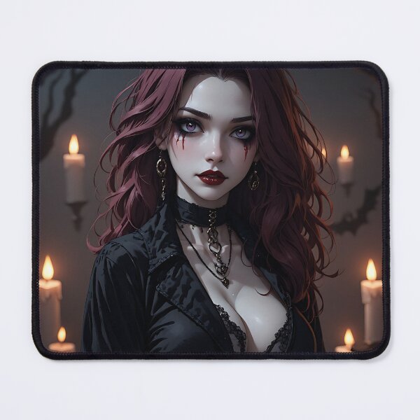 Item preview, Hot Halloween Anime Babe Goth Mommy Waifu Woman designed and sold by Your New Fixation.
