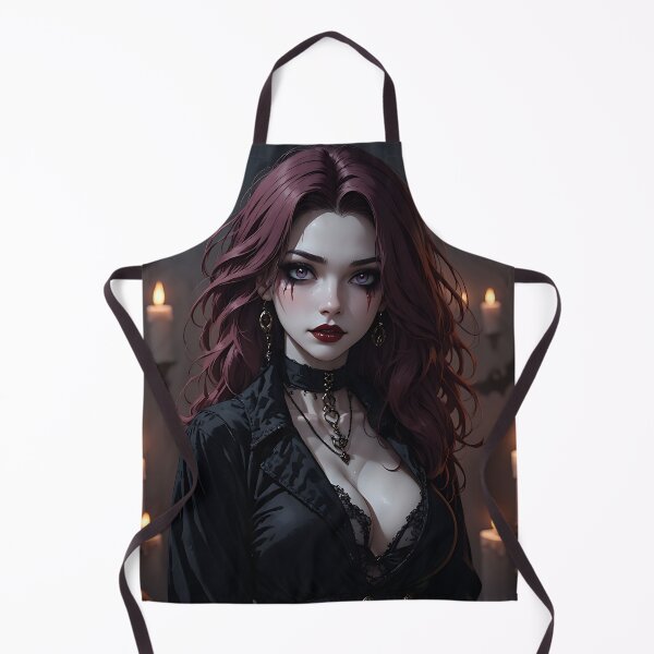Item preview, Hot Halloween Anime Babe Goth Mommy Waifu Woman designed and sold by Your New Fixation.
