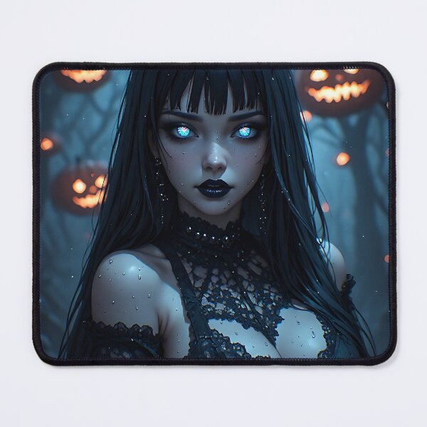 Item preview, Hot Halloween Anime Babe Goth Mommy Waifu Woman designed and sold by Your New Fixation.