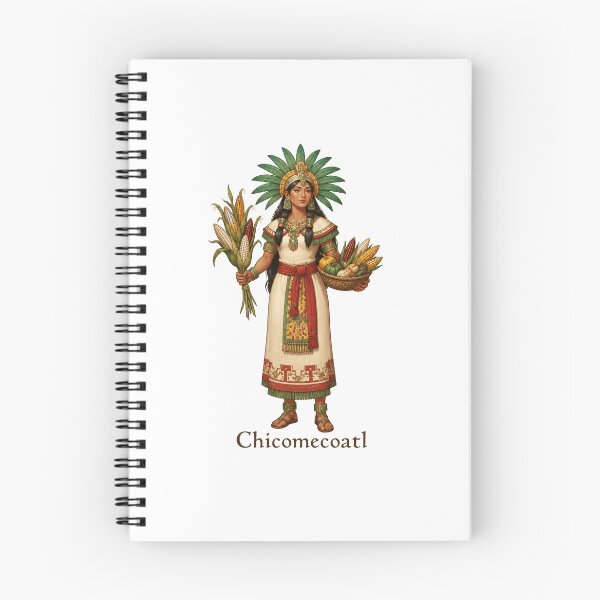 Item preview, Chicomecoatl, the Mexica (Aztec) Goddess of Agriculture and Maize designed and sold by ArteTeoma.