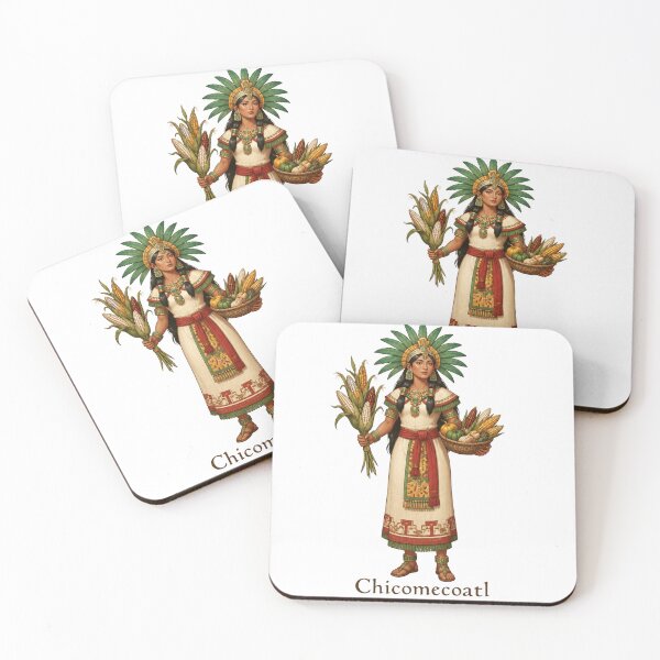 Item preview, Chicomecoatl, the Mexica (Aztec) Goddess of Agriculture and Maize designed and sold by ArteTeoma.